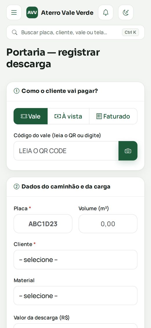 Portaria no celular